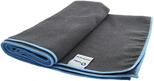 Quales Yoga Towel- Designed for Hot Bikram and Ashtanga Yoga - Non Slip - 100% Microfiber Ultra Absorbent and Machine Washable. Designed to Fit Perfectly Over Any Standard Yoga Mat.