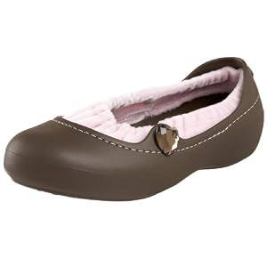 crocs Toddler/Little Kid Sophia Flat,Chocolate/Bubblegum,6 M US Toddler