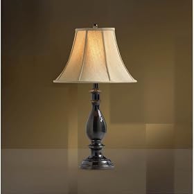 French Bronze Turned Table Lamp