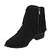 Reneeze AE17 Women's Side Zipper Fringe Low Block Heel Dress Ankle Booties