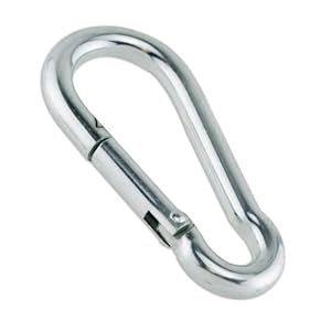 Zinc-Galvanized Steel Carabiner Spring Snap Link Hook - Choose from 6 Sizes 40mm to 140mm - 1-1/2" to 5-1/2""