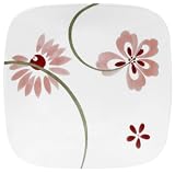 Corelle Square 10-1/4-Inch Dinner Plate, Pretty Pink