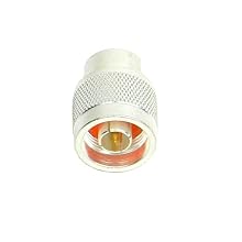 TPI 3006 Silver Plated Brass N Type Male Connector with Teflon Insulation