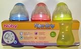 Nuby 3 wide neck baby bottles set 8 oz BPA FREE