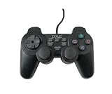 Eaxus-Manette PS2 Analogique et Vibrante pour Sony Playstation 2 - Noire