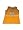 Yellow No. 42 Game Used Michigan Tech Russell Basketball Jersey