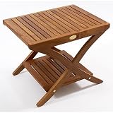 Le spa Premium Teak Stool and Side Table