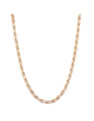 16" 1.5MM Rope Chain in 14K Rose Gold