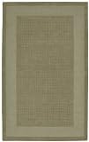 Nourison Westport Solid Sage 5.0-Feet by 8.0-Feet 100% Wool Room Size Rug