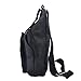 Qcute Retro Canvas Big Capacity Multifunctional Unisex Chest Shoulder Satchel Bag with Soft Zipper Design Fit for iPod, iPad,iPhone4 5 5S 6 Plus, MP3,S3 S4 Android Smart Phone(Black)