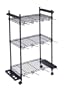 Organized Fishing Tackle Trolley Rolling Wire Rack