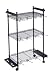Organized Fishing Tackle Trolley Rolling Wire Rack