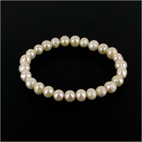 Mescerata White Pearl Bracelet - Necklace & Bracelet Costume Jewellery Range
