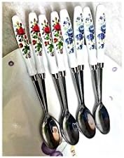 Stainless Espresso Paddle Tea,coffee,fruit Dessert, Smoothies Spoon Set of 8