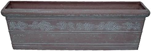 Arcadia PSW Pots UK57DC Window Box Rose 23x8x7" - Dark Charcoal