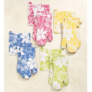 Maui Potholder-Blue Floral