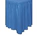 Premium Royal Blue Solid Plastic Table Skirt 29