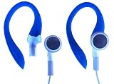 Blue EARBUDi Clips on and off Your Apple iPod® or iPhone® Earbuds - and Turns Them Into Running Headphones. Soft Over-The-Ear Design with Earbud Tilt & Rotation - Provide a Custom Comfortable Fit. EARBUDi's Simply Hold Your Apple Earbuds in Place for Any Activity From Gardening to Running.