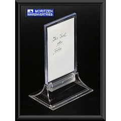 5 x Hinweisschild 5,5 x 9 cm - Angebotstafel Speisekartenhalter Werbetafel Tischst�nder Men�kartenhalter Schild Tafel Kartenhalter St�nder Angebotsst�nder Tischangebot Tischtafel Werbeschild Werbest�nder Werbetafel ideal f�r Werbung und Angebote Namensschild Empfang Fotost�nder Fotorahmen