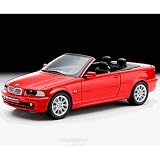 1 18 Kyosho BMW 328CI Cabrio (E46) Top Down Red W  Black Interior 