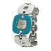 Celeritas Sports White/Turquoise SQ Link Enamel Bracelet Watch item number 20968