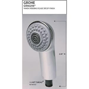 Grohe 46 298 LC0 Ladylux Plus Handspray, White Finish