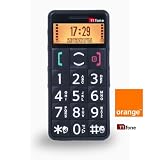 TTfone Mercury - Orange Pay as you go - Big Button Easy to use Senior Mobile Phone - SOS button and large easy to read display - Black - Pre Pay PAYG