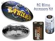 Mach Airship Accessory Bundle Incl BattleBot Blimp & UFO Saucer Balloons, 3V & 9V Battery