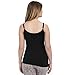 Kindred Bravely Simply Sublime Maternity & Nursing Tank with Built-in Bra (Black, Medium)