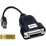 Accell B087B-006B UltraAV Mini DisplayPort to DVI-D Single-Link Active Adapter ATI Certified (Black)