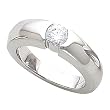 18K White Gold Diamond Solitaire Engagement Ring - 0.50 Ct.