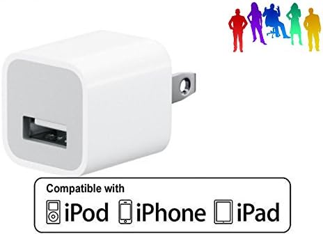 [Apple MFi Certified] Transfer Cable Bundle - 6Ft USB iPhone Charger AND Wall Plug Adapter for Apple iPhone 5 / 5s / 5c / 6 / 6 Plus /6s / 6s Plus, iPod 7, iPad Mini (Compatible with iOS 9)