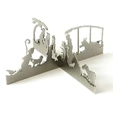 Modern Laser-cut Nativity - Satin Nickel plated