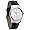 Reizen Mens Braille Watch Chrome Leather Band Image #1 Reizen Mens Braille Watch Chrome Leather Band Image #1