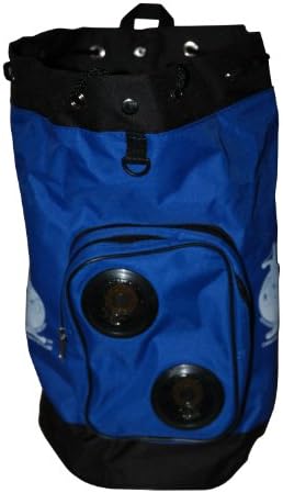 UZO1 DRAWSTRING BACKPACKS WITH STEREO SPEAKERS (Blue)