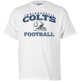 Reebok Indianapolis Colts White Short Sleeve Stacked Helmet T-Shirt