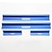 Nicebee One set of 4 pcs Aluminum alloy Front & Rear Door Sill Protector Scuff Plate Entry Guards For 2007-2016 Jeep Wrangler JK 4 Door Blue