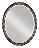 Uttermost 08566 B Newport - Oval Mirror, Silver Leaf Finish