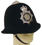 British Style Bobby Helmet Hat with Crown Costume