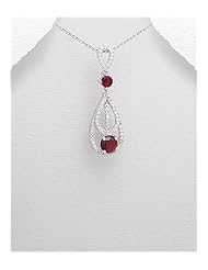 CZ Pendant Necklace In 92.5 Sterling Silver