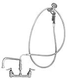 TS Brass B-0175 Faucet with Pre-Rinse Spray Unit, Chrome TS Brass B-0175 Faucet with Pre-Rinse Spray Unit, Chrome