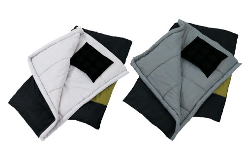 ADAC 70075 Sac de couchage couette 3 en 1 2 personnes 165 x 210 cm