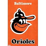 (22x34) Baltimore Orioles Retro Logo Sports Poster Print
