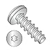#4 x 3/16" Plastite Style Thread Forming Screws/Six-Lobe (Torx) / Pan Head / 18-8 Stainless Steel (Carton: 5,000 pcs)