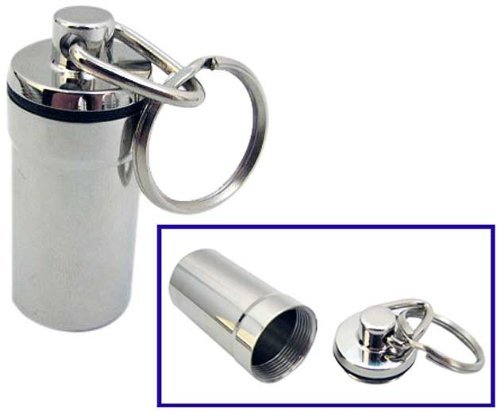 Ezy Dose Deluxe Metal Pill Fob Key Chain