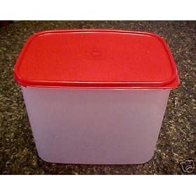 Tupperware Modular Mates Rectangular #4 Container Red Passion by Tupperware