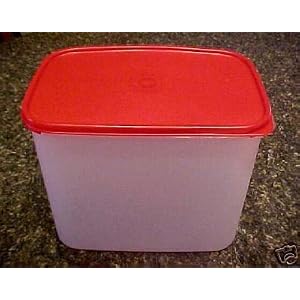 Tupperware Modular Mates Rectangular #4 Container Red Passion by