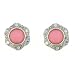 Jewelry : Think Pink Fancy Frame Clip On Earrings
