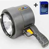 Projecteur Spot Halogène Rechargeable Portée 1,6 km + Batterie de rechange