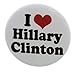A&T Designs Unisex - I Love Hillary Clinton 1.25
